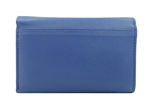 J. Wilson London Ladies RFID Safe Designer Leather Purse Card Women Wallet Zip Pocket Boxed