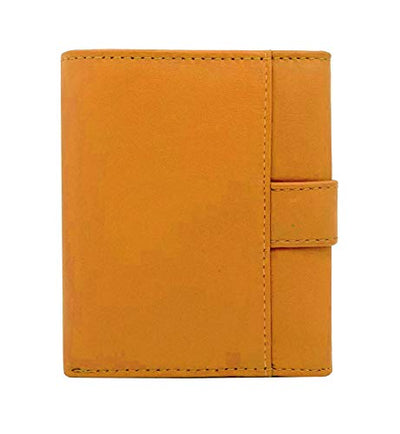 J. Wilson London Ladies RFID Safe Designer Soft LeatherCOMPACT Left Hand Purse Card Women Clutch Wallet with Zip Pocket Gift Boxed