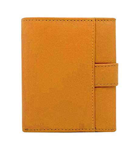 J. Wilson London Ladies RFID Safe Designer Soft LeatherCOMPACT Left Hand Purse Card Women Clutch Wallet with Zip Pocket Gift Boxed