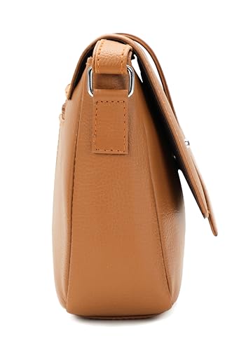 Hudson & James Designer Genuine Leather Women Ladies Travel Satchel Everyday Crossover Cross body Work Mobile Shoulder Handbag Bag