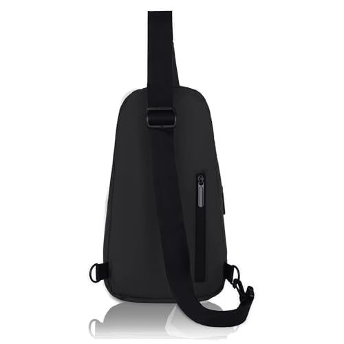 Hudson & James Small Sling Bag, Lightweight Crossbody Backpack for Men Women Kids, Shoulder Bag for Sports and Outdoor Walking Hiking Travel