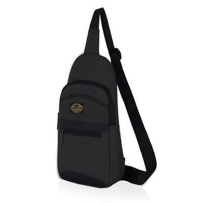 Hudson & James Small Sling Bag, Lightweight Crossbody Backpack for Men Women Kids, Shoulder Bag for Sports and Outdoor Walking Hiking Travel