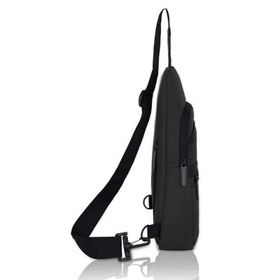 Hudson & James Small Sling Bag, Lightweight Crossbody Backpack for Men Women Kids, Shoulder Bag for Sports and Outdoor Walking Hiking Travel