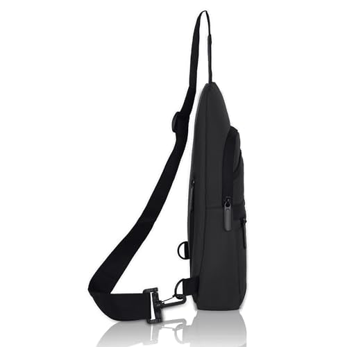 Hudson & James Small Sling Bag, Lightweight Crossbody Backpack for Men Women Kids, Shoulder Bag for Sports and Outdoor Walking Hiking Travel
