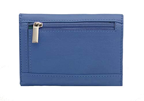 J. Wilson London Ladies RFID Safe Designer Leather Purse Card Women Wallet Zip Pocket Boxed