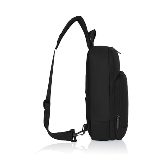 Hudson & James Small Sling Bag, Lightweight Crossbody Backpack for Men Women Kids, Shoulder Bag for Sports and Outdoor Walking Hiking Travel