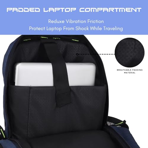 Hudson & James Laptop Backpack, 15.6 inch Business Laptop Rucksack Bag, Water Resistant Travel Cabin Backpack Computer Bag for Women Men College Holiday
