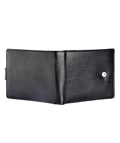 Hudson & James Designer Vegan Leather RFID Blocking Shield Card Holder Wallet for Men Eco Friendly