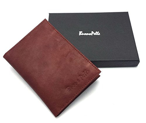 Buono Pelle New RFID Blocking 100% Real Leather Passport Travel Wallet Cover Holder Organiser Gift Boxed