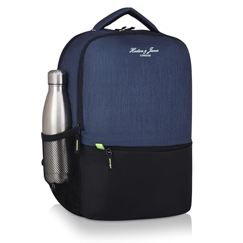 Hudson & James Laptop Backpack, 15.6 inch Business Laptop Rucksack Bag, Water Resistant Travel Cabin Backpack Computer Bag for Women Men College Holiday