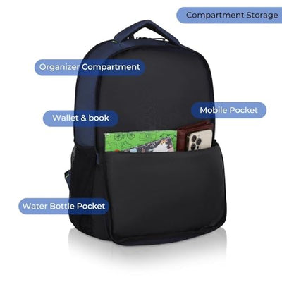 Hudson & James Laptop Backpack, 15.6 inch Business Laptop Rucksack Bag, Water Resistant Travel Cabin Backpack Computer Bag for Women Men College Holiday