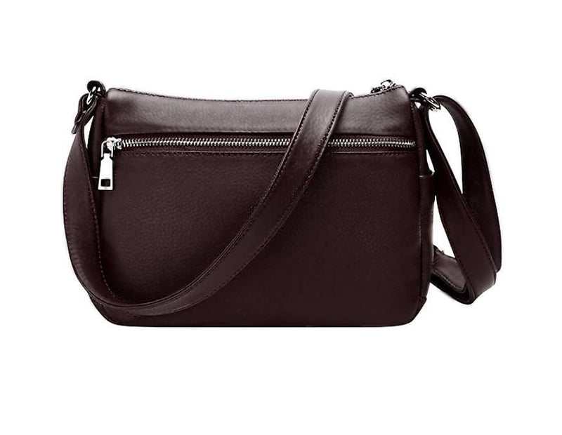 Hudson & James Designer Genuine Leather Women Ladies Travel Satchel Everyday Crossover Cross body Work iPad Shoulder Handbag Bag