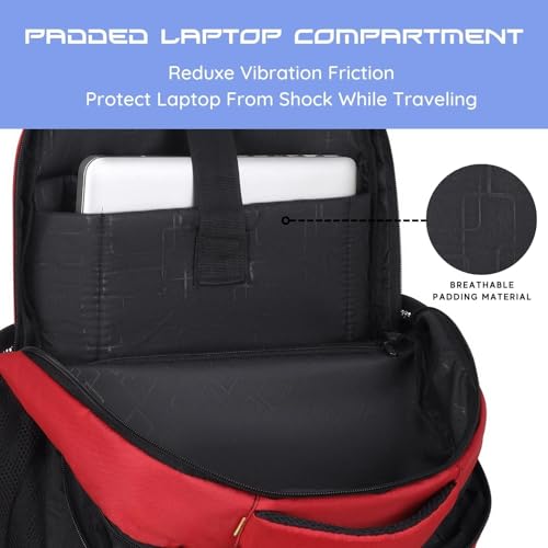 Hudson & James Laptop Backpack, 15.6 inch Business Laptop Rucksack Bag, Water Resistant Travel Cabin Backpack Computer Bag for Women Men College Holiday