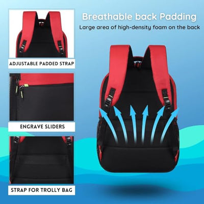 Hudson & James Laptop Backpack, 15.6 inch Business Laptop Rucksack Bag, Water Resistant Travel Cabin Backpack Computer Bag for Women Men College Holiday