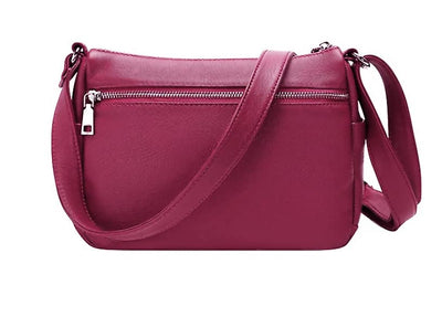 Hudson & James Designer Genuine Leather Women Ladies Travel Satchel Everyday Crossover Cross body Work iPad Shoulder Handbag Bag
