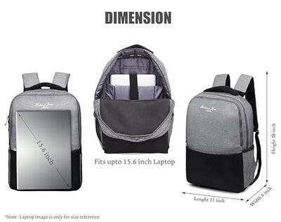 Hudson & James Laptop Backpack, 15.6 inch Business Laptop Rucksack Bag, Water Resistant Travel Cabin Backpack Computer Bag for Women Men College Holiday