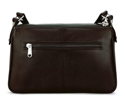 Hudson & James Designer Genuine Leather Women Ladies Travel Satchel Everyday Crossover Cross body Work Mobile Shoulder Handbag Bag