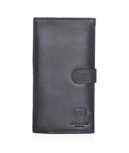 J Wilson Slimline Mens Large Quality Soft Leather Wallet Jacket Coat Travel