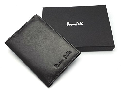 Buono Pelle New RFID Blocking 100% Real Leather Passport Travel Wallet Cover Holder Organiser Gift Boxed
