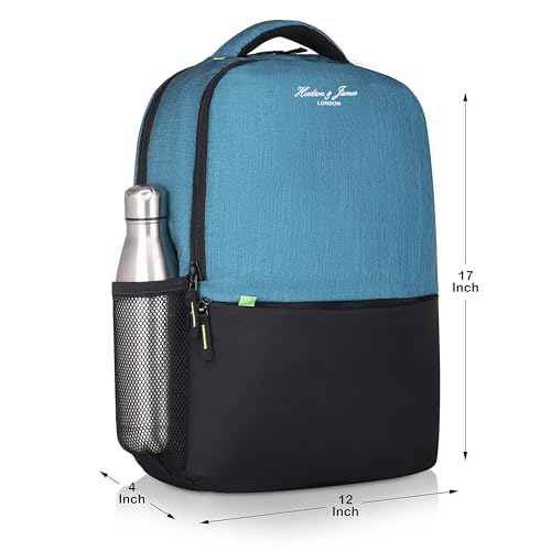 Hudson & James Laptop Backpack, 15.6 inch Business Laptop Rucksack Bag, Water Resistant Travel Cabin Backpack Computer Bag for Women Men College Holiday