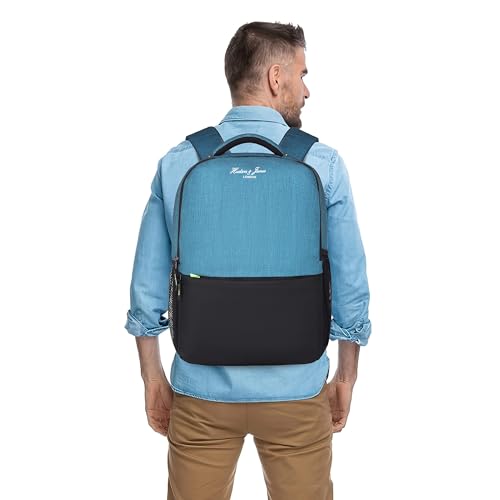Hudson & James Laptop Backpack, 15.6 inch Business Laptop Rucksack Bag, Water Resistant Travel Cabin Backpack Computer Bag for Women Men College Holiday