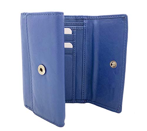 J. Wilson London Ladies RFID Safe Designer Leather Purse Card Women Wallet Zip Pocket Boxed