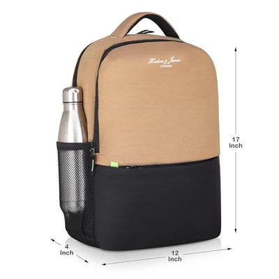Hudson & James Laptop Backpack, 15.6 inch Business Laptop Rucksack Bag, Water Resistant Travel Cabin Backpack Computer Bag for Women Men College Holiday