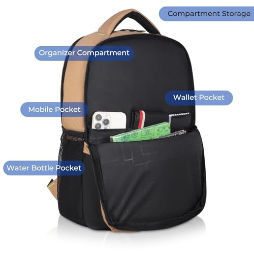 Hudson & James Laptop Backpack, 15.6 inch Business Laptop Rucksack Bag, Water Resistant Travel Cabin Backpack Computer Bag for Women Men College Holiday
