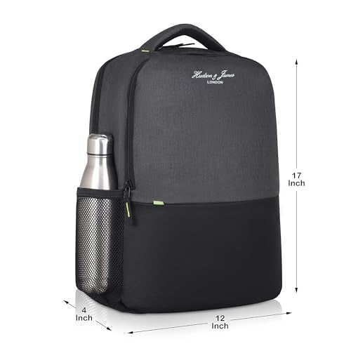 Hudson & James Laptop Backpack, 15.6 inch Business Laptop Rucksack Bag, Water Resistant Travel Cabin Backpack Computer Bag for Women Men College Holiday