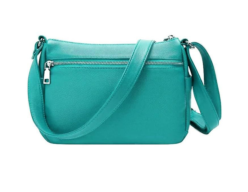 Hudson & James Designer Genuine Leather Women Ladies Travel Satchel Everyday Crossover Cross body Work iPad Shoulder Handbag Bag