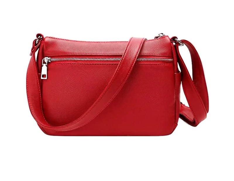 Hudson & James Designer Genuine Leather Women Ladies Travel Satchel Everyday Crossover Cross body Work iPad Shoulder Handbag Bag