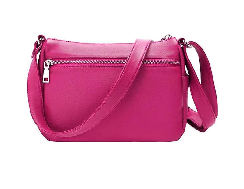 Hudson & James Designer Genuine Leather Women Ladies Travel Satchel Everyday Crossover Cross body Work iPad Shoulder Handbag Bag
