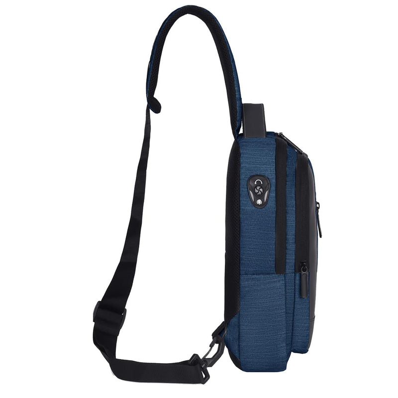 Hudson & James Small Sling Bag, Lightweight Crossbody Backpack for Men Women Kids, Shoulder Bag for Sports and Outdoor Walking Hiking Travel