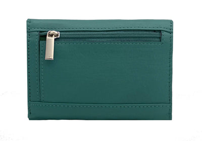 J. Wilson London Ladies RFID Safe Designer Leather Purse Card Women Wallet Zip Pocket Boxed