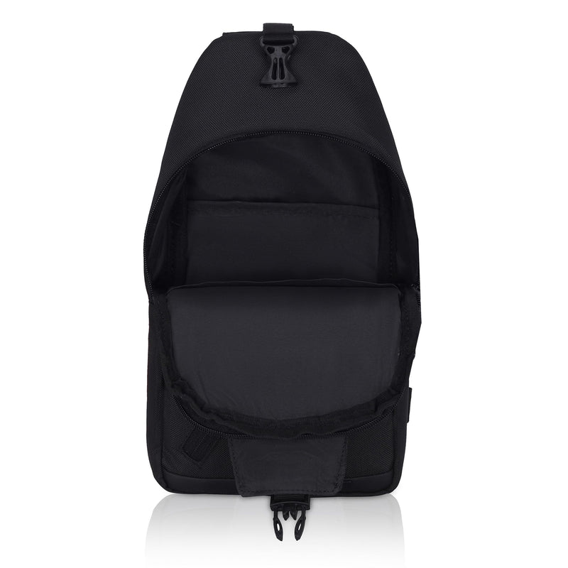 Hudson & James Small Sling Bag, Lightweight Crossbody Backpack for Men Women Kids, Shoulder Bag for Sports and Outdoor Walking Hiking Travel