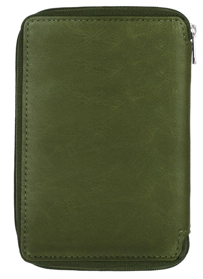 Hudson & James 100% Real Leather Travel Wallet Passport Holder Cover RFID Blocking- Document Case Organizer