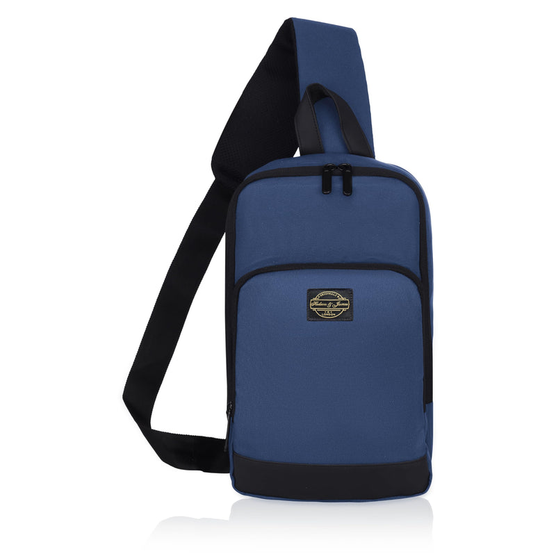 Hudson & James Small Sling Bag, Lightweight Crossbody Backpack for Men Women Kids, Shoulder Bag for Sports and Outdoor Walking Hiking Travel