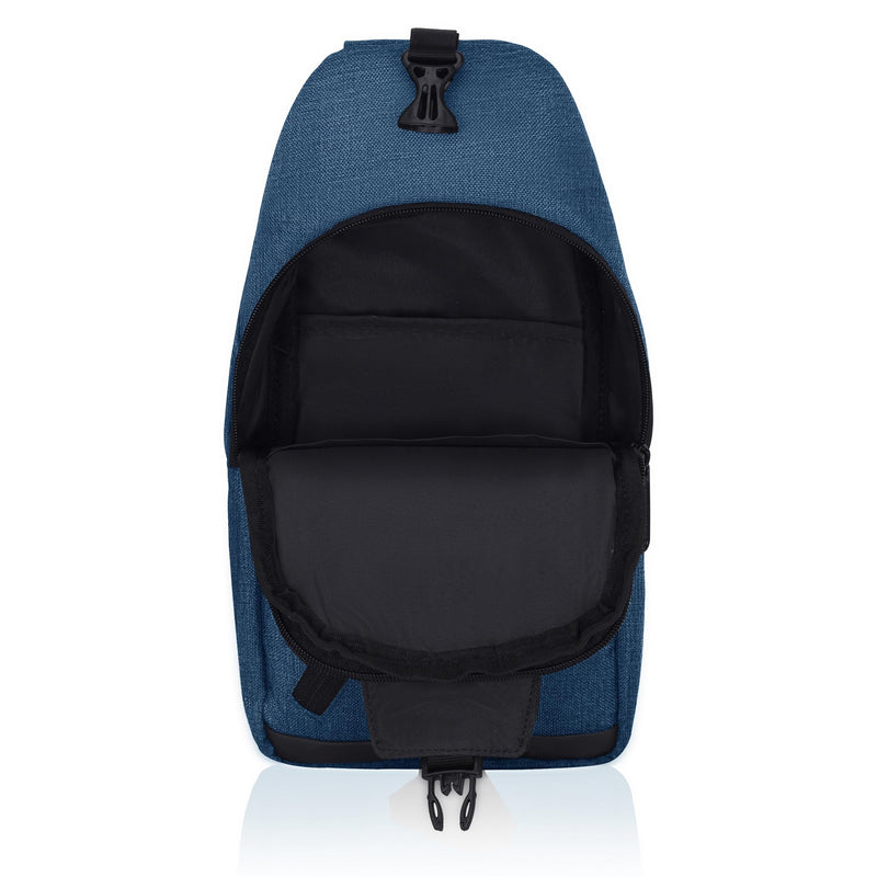 Hudson & James Small Sling Bag, Lightweight Crossbody Backpack for Men Women Kids, Shoulder Bag for Sports and Outdoor Walking Hiking Travel