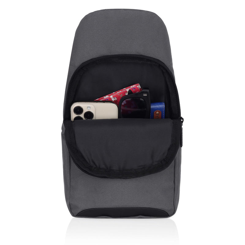 Hudson & James Small Sling Bag, Lightweight Crossbody Backpack for Men Women Kids, Shoulder Bag for Sports and Outdoor Walking Hiking Travel