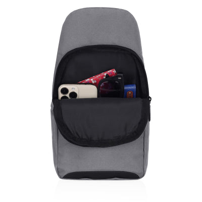 Hudson & James Small Sling Bag, Lightweight Crossbody Backpack for Men Women Kids, Shoulder Bag for Sports and Outdoor Walking Hiking Travel