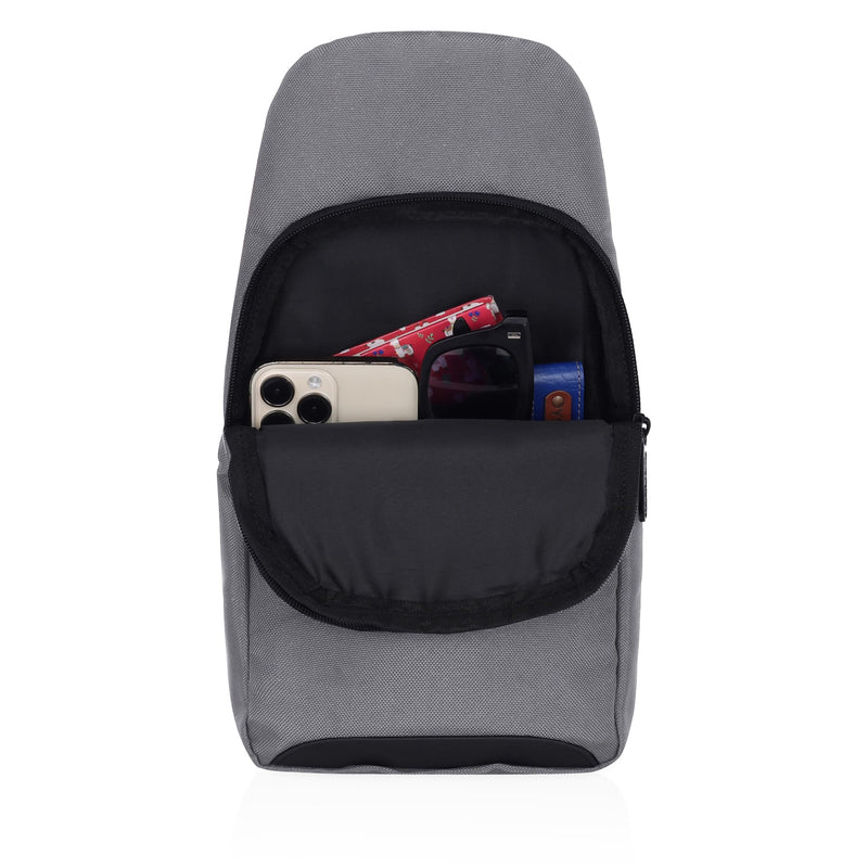 Hudson & James Small Sling Bag, Lightweight Crossbody Backpack for Men Women Kids, Shoulder Bag for Sports and Outdoor Walking Hiking Travel