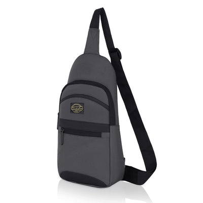 Hudson & James Small Sling Bag, Lightweight Crossbody Backpack for Men Women Kids, Shoulder Bag for Sports and Outdoor Walking Hiking Travel