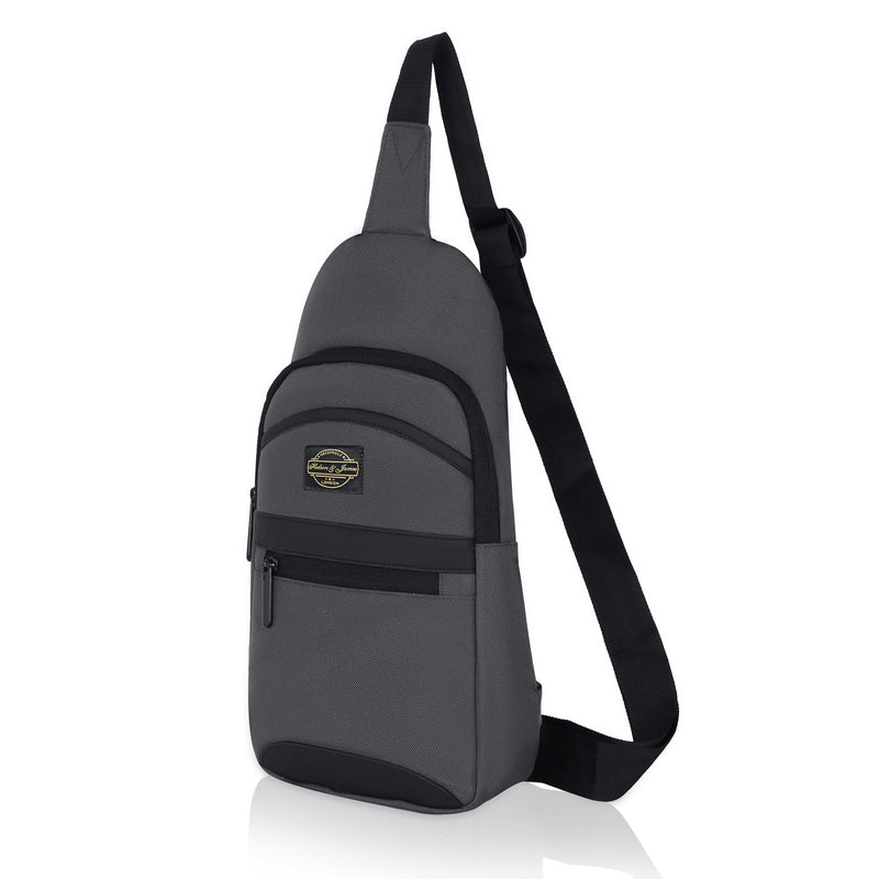 Hudson & James Small Sling Bag, Lightweight Crossbody Backpack for Men Women Kids, Shoulder Bag for Sports and Outdoor Walking Hiking Travel