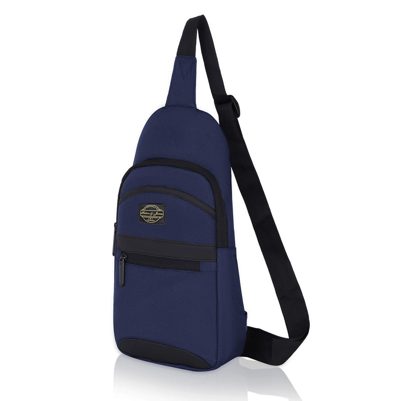 Hudson & James Small Sling Bag, Lightweight Crossbody Backpack for Men Women Kids, Shoulder Bag for Sports and Outdoor Walking Hiking Travel