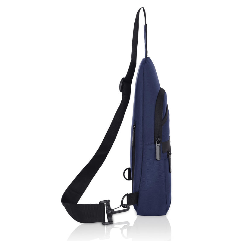 Hudson & James Small Sling Bag, Lightweight Crossbody Backpack for Men Women Kids, Shoulder Bag for Sports and Outdoor Walking Hiking Travel