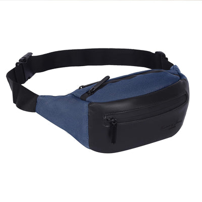 Hudson & James Bumbag Waist Fanny Pack Running Belt for Men Women Unisex Bum Bag Zipper Pockets Adjustable Belt, Waterproof Pocket for Outdoors Workout Hiking Gifts for Men Women