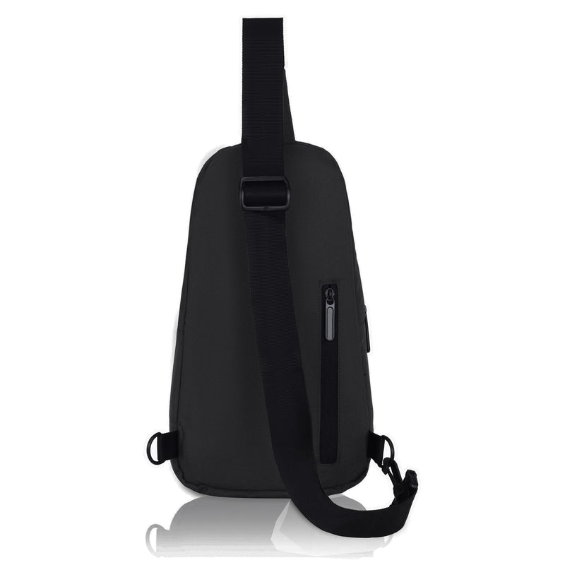 Hudson & James Small Sling Bag, Lightweight Crossbody Backpack for Men Women Kids, Shoulder Bag for Sports and Outdoor Walking Hiking Travel