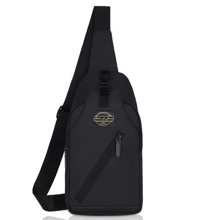 Hudson & James Small Sling Bag, Lightweight Crossbody Backpack for Men Women Kids, Shoulder Bag for Sports and Outdoor Walking Hiking Travel