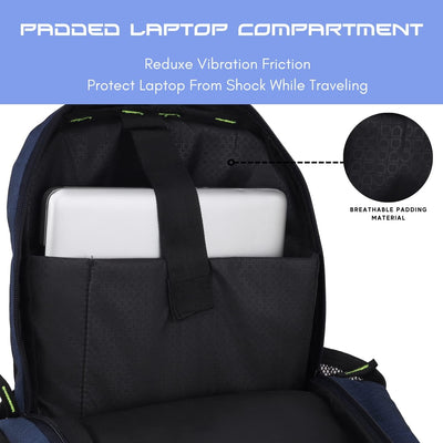 Hudson & James Laptop Backpack, 15.6 inch Business Laptop Rucksack Bag, Water Resistant Travel Cabin Backpack Computer Bag for Women Men College Holiday