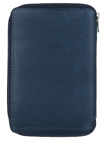 Hudson & James 100% Real Leather Travel Wallet Passport Holder Cover RFID Blocking- Document Case Organizer